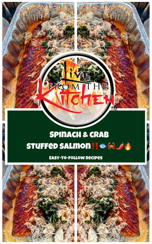 Spinach Crab Stuffed Salmon Recipe!
